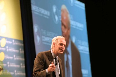Scott Davis, Chairman & CEO, UPS delivers a keynote address.