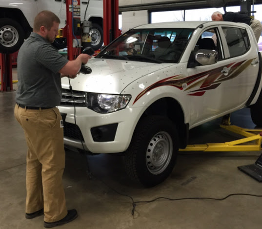 Measuring a truck with CAD